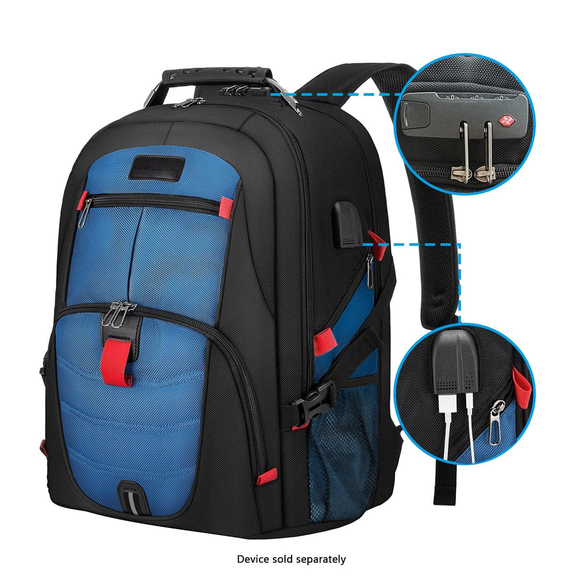 All-in-One Backpack with Anti-Theft lock Fits Laptops up to 17.3"