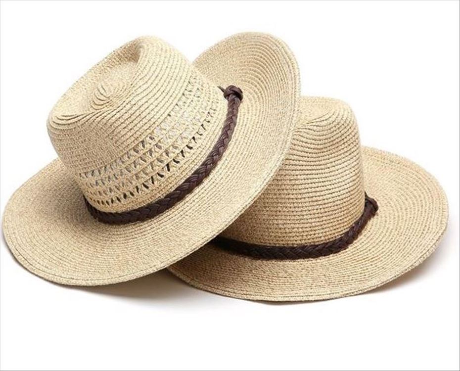 Summer Men's Foldable Outdoor Sun Hat Big Brim Straw Hat