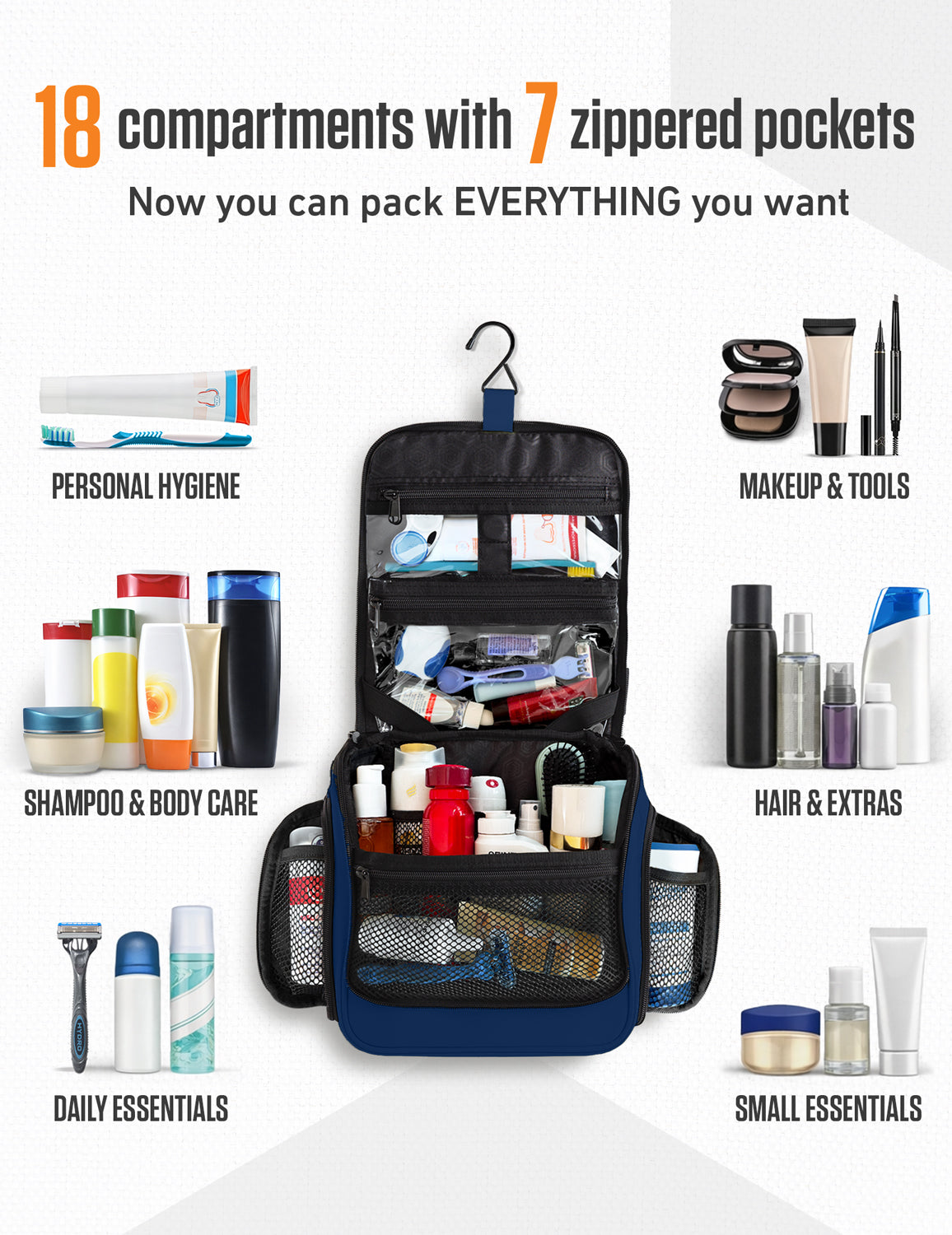 Hanging Travel Toiletry Bag