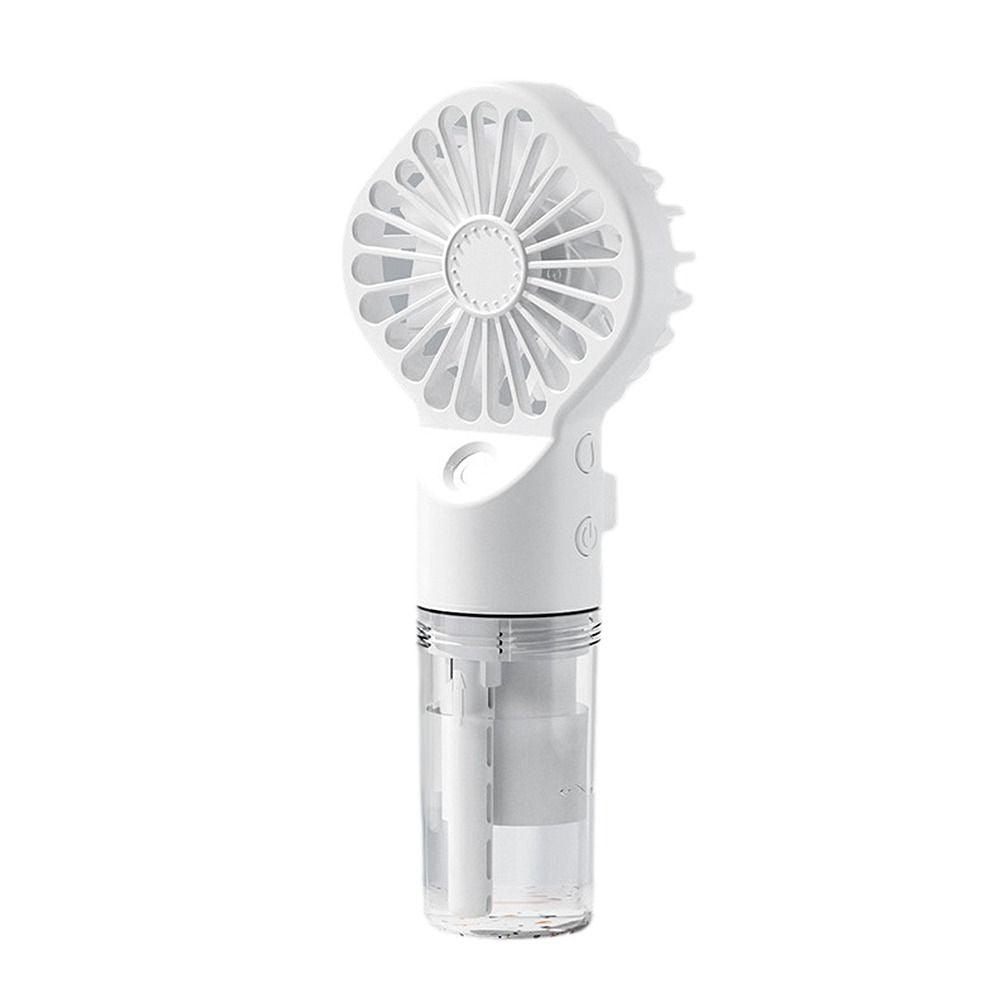 New Portable Handheld Fan USB Rechargeable Turbo Water-Cooled Spray Mini Fan 4 Gear Speed Air-conditioning Mute Fans Outdoor Handheld Misting Fan Rechargeable Mini Personal Fan Battery Operated for Travel